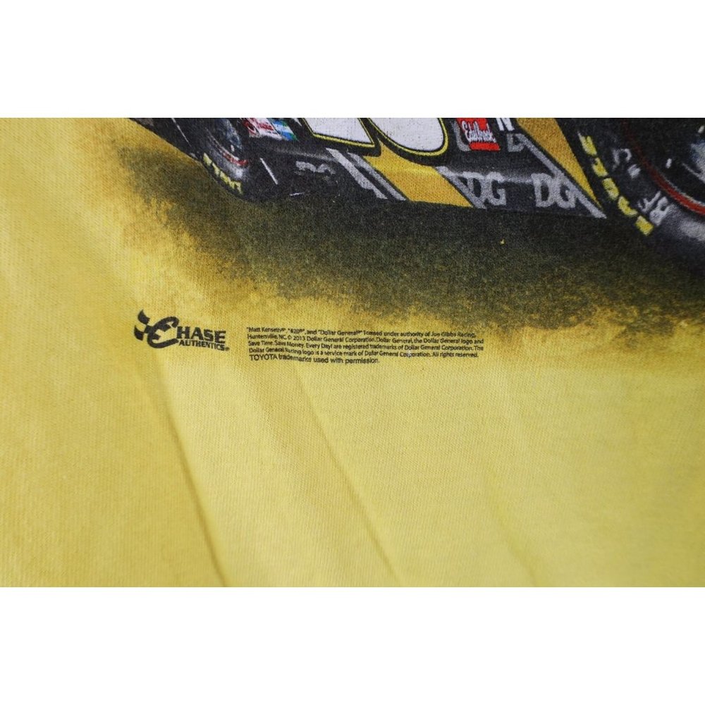 Vintage NASCAR Mens Large Spell Out All Over Print Matt Kenseth Racing T-Shirt - Picture 8 of 12